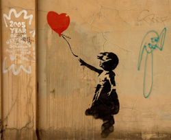 ׶Ƽ ũ Banksy my heart girls